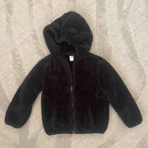 Old Navy Black Fleece Jacket
